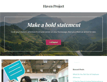 Tablet Screenshot of haven-project.org